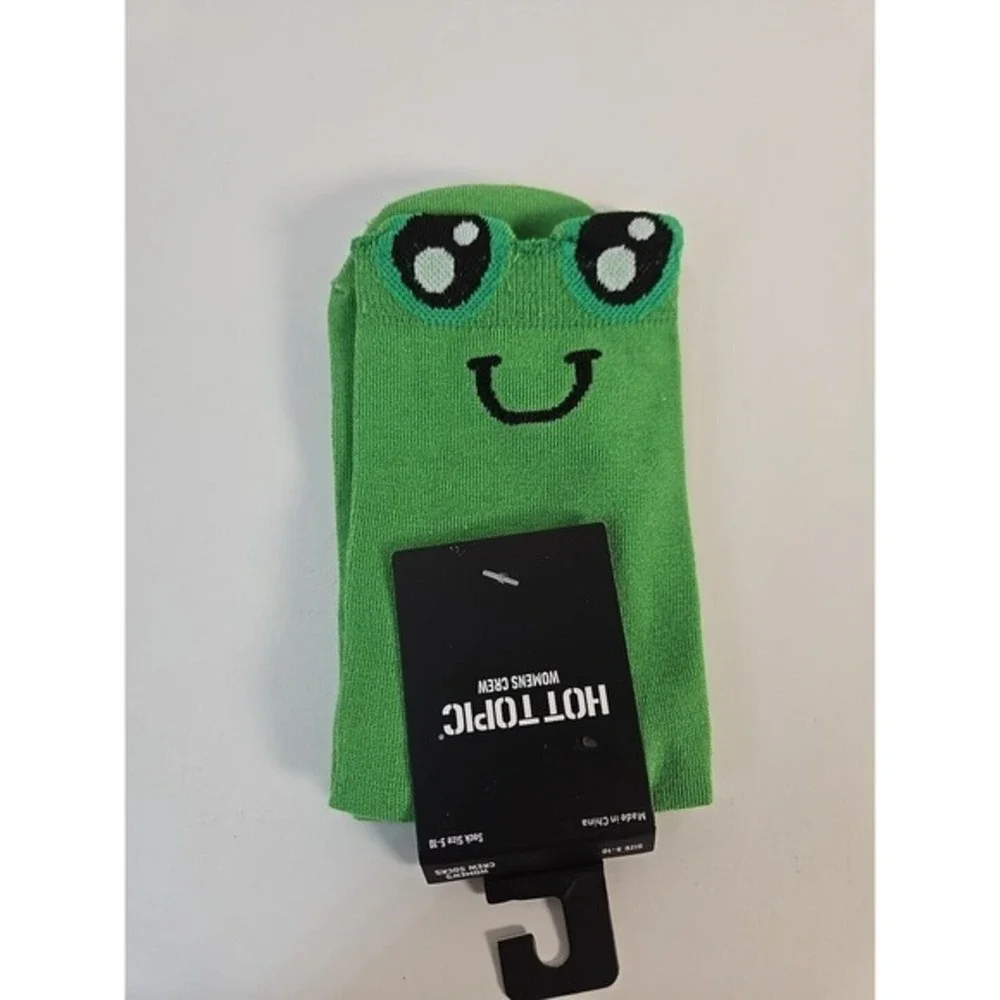 Frog Crew Socks Adult Size 4-10 *New* Hot Topic‎